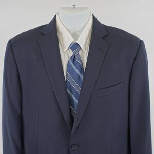 Ermenegildo Zegna Thick Textured Wool Blue 2 Button Blazer 40R / Slim 42R Drop 7